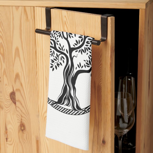 Tree of Life  Thunder_Cove  Tea Towel (Thirds Fold)