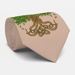 Tree of life Tie light brown