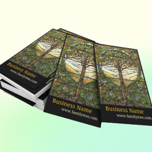 Tree of Life/Tiffany Stained Glass Window Business Card