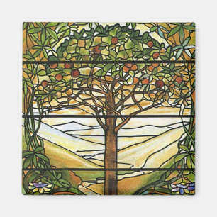 Tree of Life/Tiffany Stained Glass Window Magnet