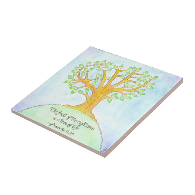 Tree of Life Tile / Trivet (Side)