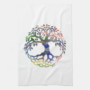 tree of life,tree of life,tree of life gifts, tea towel