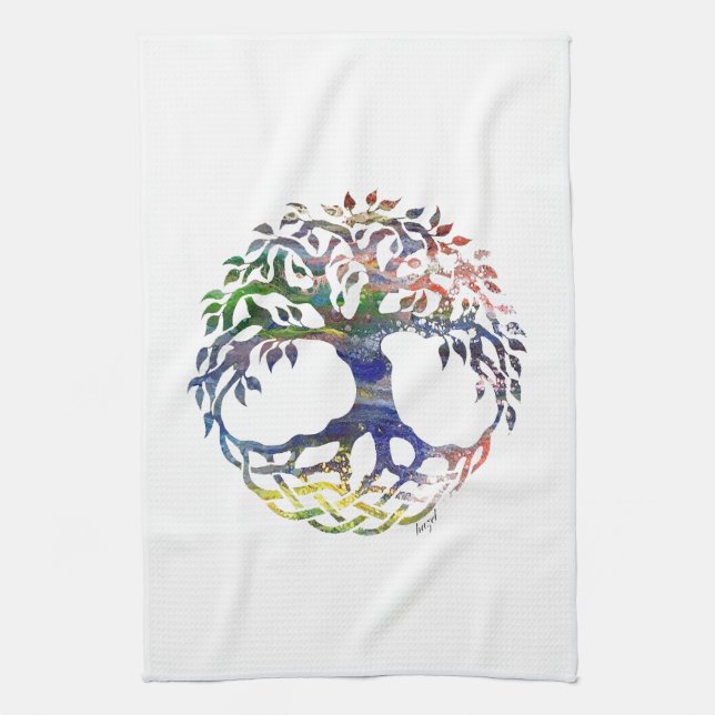 tree of life,tree of life,tree of life gifts, tea towel (Vertical)
