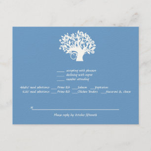 Tree of Life Twins Bar Bat Mitzvah Wedding RSVP