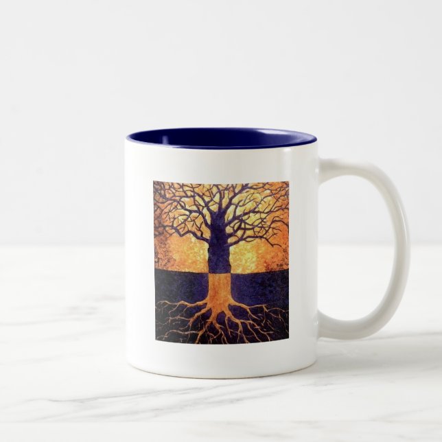 Tree of life two tone mug (Right)