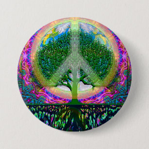 Tree of Life Unity and Peace 7.5 Cm Round Badge