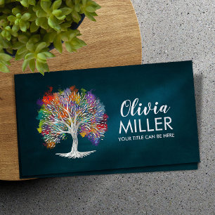 Tree of life - Watercolor Business Card