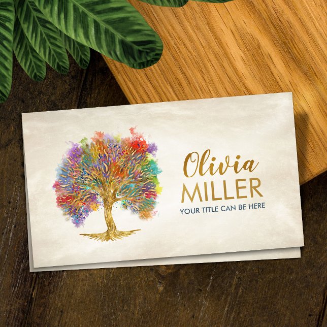 Tree of life - Watercolor Business Card (Creator Uploaded)