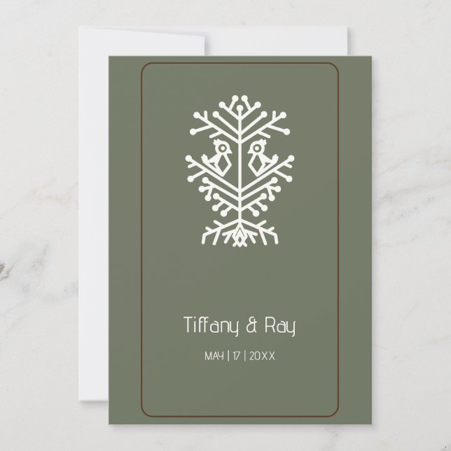 Tree of Life Wedding Invitation (Front)