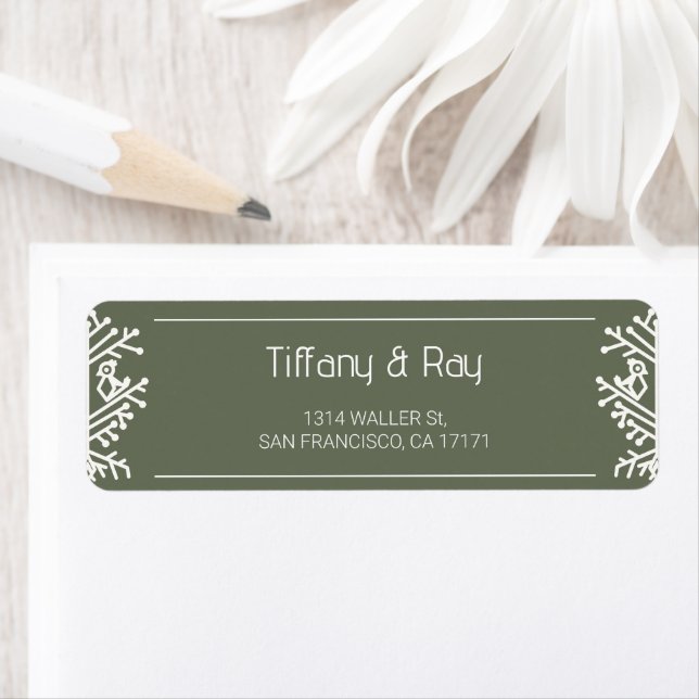Tree of Life Wedding Return Address Label (Insitu)