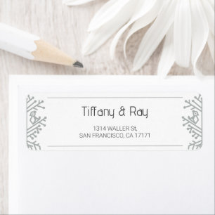 Tree of Life Wedding Return Address Label