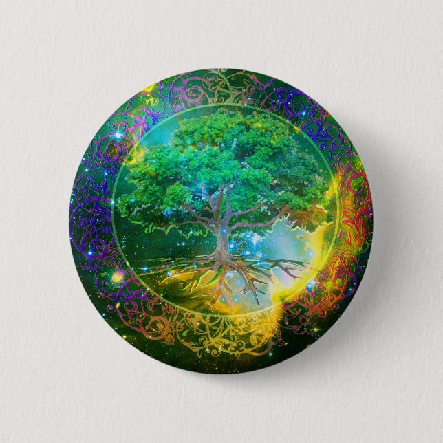 Tree of Life Wellness 6 Cm Round Badge (Front)