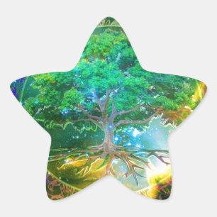 Tree of Life Wellness Star Sticker