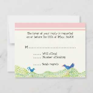 Tree of Life, Whimsical Girl RSVP Response Cards