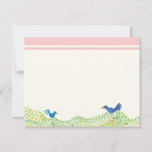 Tree of Life, Whimsical Girl Thank You Note Cards