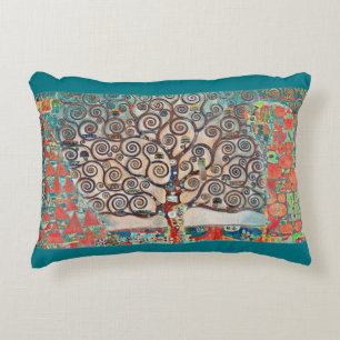 Tree of Life with Birds Decorative Cushion