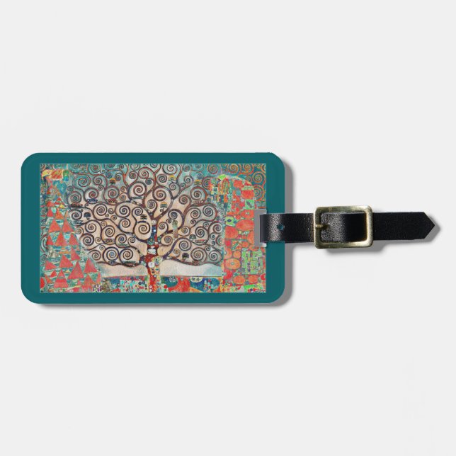 Tree of Life with Birds Luggage Tag (Front Horizontal)