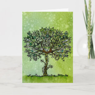 Tree of Life with Heartfelt Love Sympathy Card