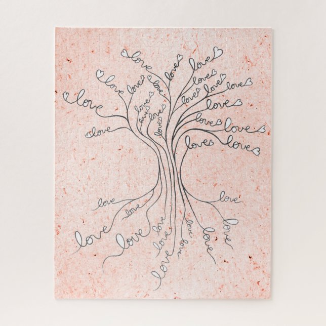  Tree of Life With Hearts Meaningful & Challenging Jigsaw Puzzle (Vertical)