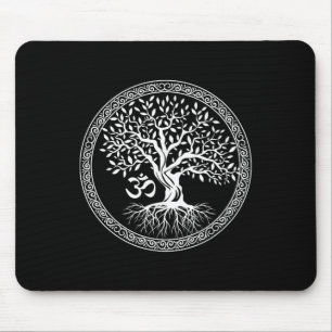 Tree Of Life With Om Symbol Yoga Zen Meditation Sp Mouse Mat