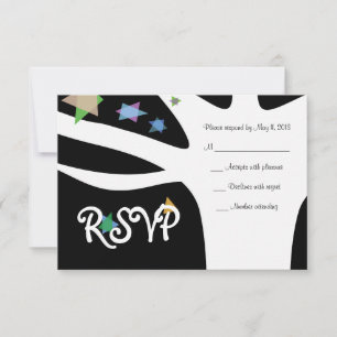 TREE of LIFE with STARS Bat Mitzvah Invitation