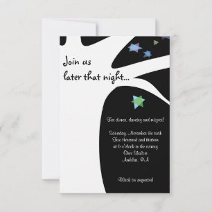 TREE of LIFE with STARS Bat Mitzvah Invitation