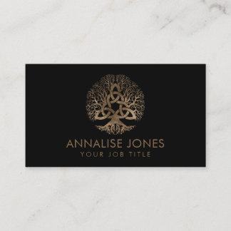 Tree of life with Triquetra Business Card