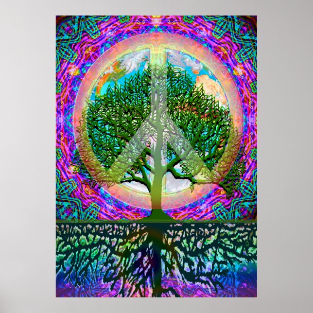 Tree of Life World Peace Poster (Front)