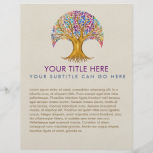 Tree of life - Yggdrasil - Colourful Leaves  Flyer