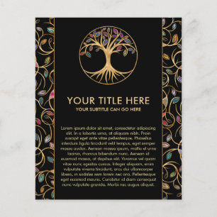 Tree of life - Yggdrasil - colourful leaves Flyer
