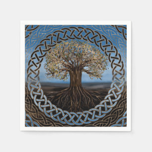 Tree of life -Yggdrasil drawing Napkin