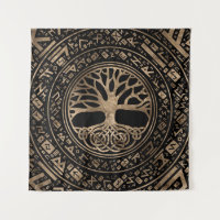 Tree of life -Yggdrasil Runic Pattern