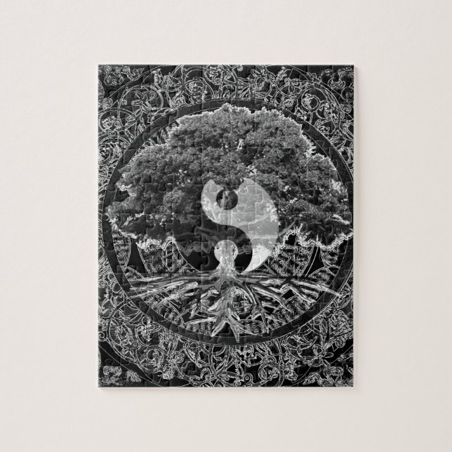 Tree of Life Yin Yang Jigsaw Puzzle (Vertical)