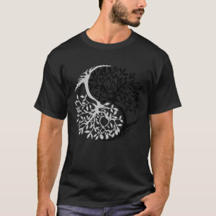 Tree Of Life Yin Yang Symbol Funny Bonsai Zen Gift T-Shirt
