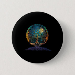 Tree Of Life Yoga Zen Namaste Meditation _1 6 Cm Round Badge