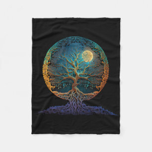 Tree Of Life Yoga Zen Namaste Meditation _1 Fleece Blanket