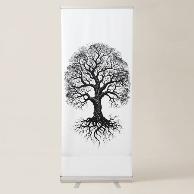 Tree of Life Zen Retractable Banner (Front)