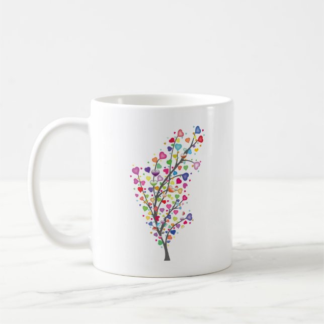 Tree of Love and Harmony Coffee Mug (Left)