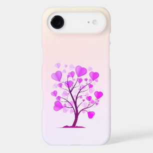 Tree of Love Tree of Hearts Pink Pastel Watercolor