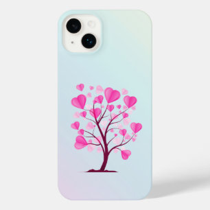 Tree of Love Tree of Hearts watercolor modern chic iPhone 14 Plus Case