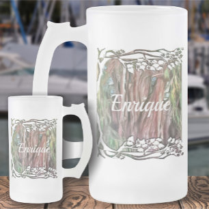 Tree of Tule Oaxaca OAX1 Frosted Glass Beer Mug