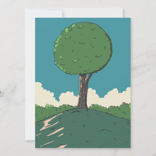 Tree on a hill