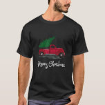Tree on Car Xmas Vacation Vintage Wagon Christmas  T-Shirt<br><div class="desc">Tree on Car Xmas Vacation Vintage Wagon Christmas</div>