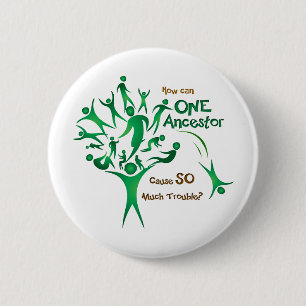 Tree One Ancestor 6 Cm Round Badge