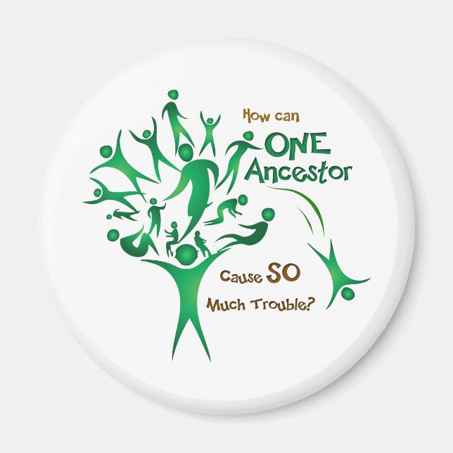 Tree One Ancestor Magnet (Front)