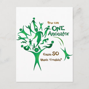 Tree One Ancestor Postcard