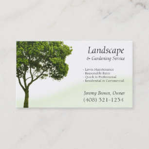 Tree or Lawn Care business card