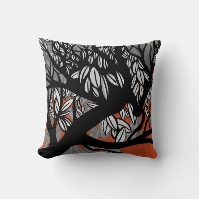 Tree (orange) cushion (Front)