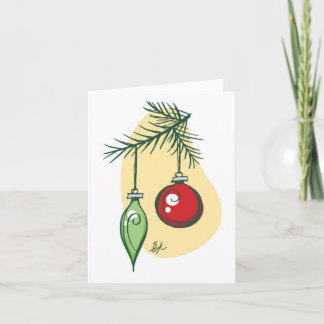 Tree Ornaments holiday card by Madsahara