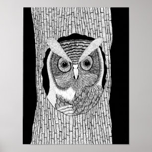 Tree Owl Poster